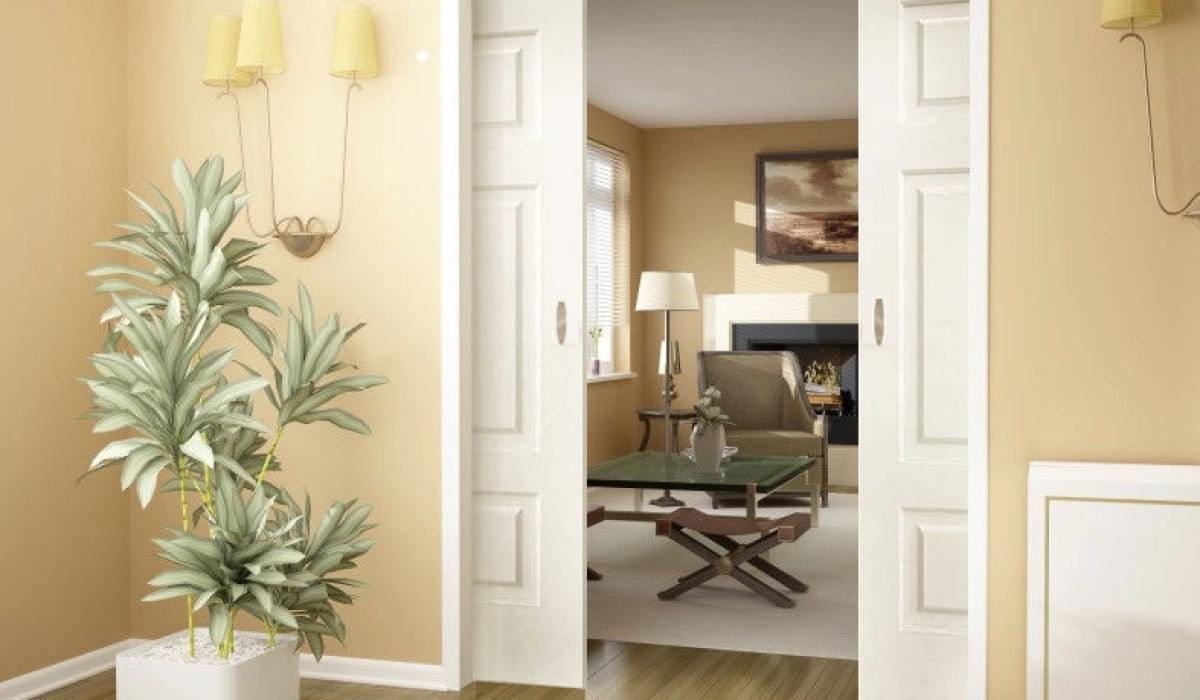 Как из обычной двери сделать раздвижную?