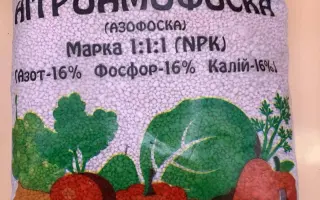 Добриво азотно-фосфорно-калійне марки NPK-1 (діамофоска)