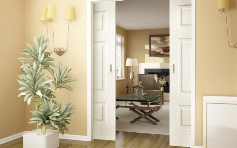 Как из обычной двери сделать раздвижную? Как из обычной двери сделать раздвижную?